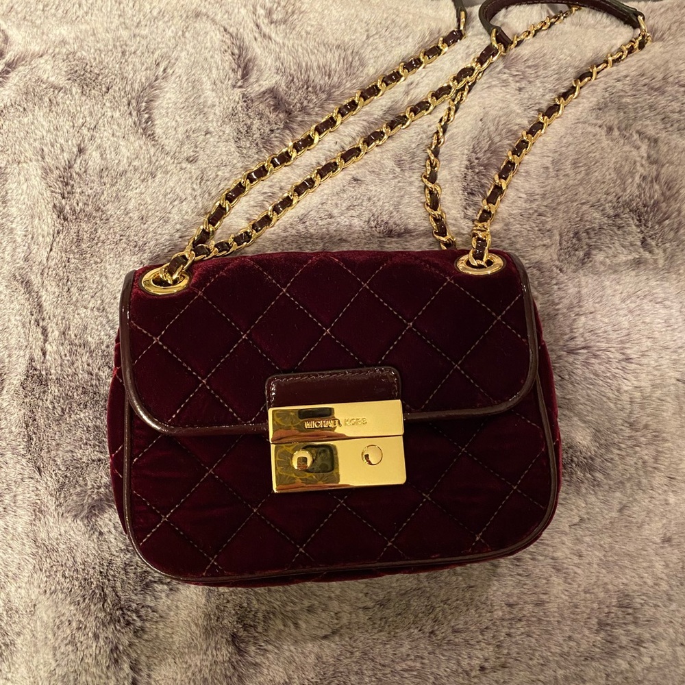 Michael Kors Velvet Sloan Crossbody Purse